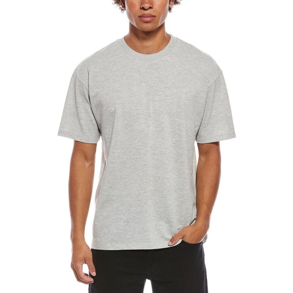 Saint Laurent Mens Cassandre Oversized T-Shirt, Gray